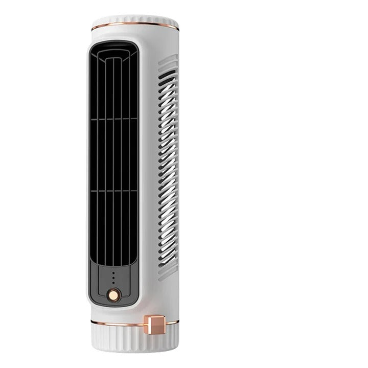 Bladeless Tower Fan with Wide-Angle Airflow for Indoor Use