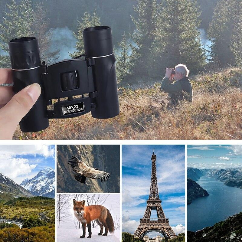 Compact Long Range Binoculars with 40x Magnification