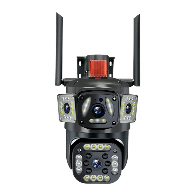 Dual Lens Outdoor Waterproof WiFi HD Security Camera Triple Protection System