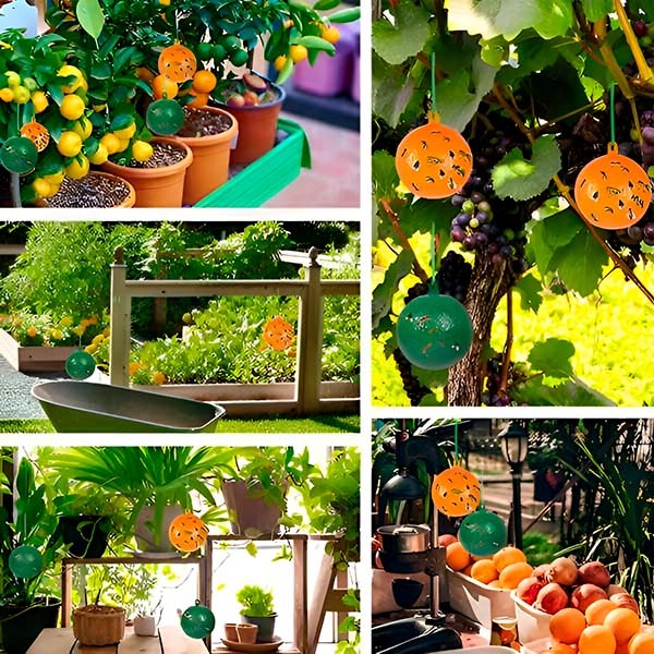 Hanging Fly Trap with Adhesive Layer (6 Pcs)