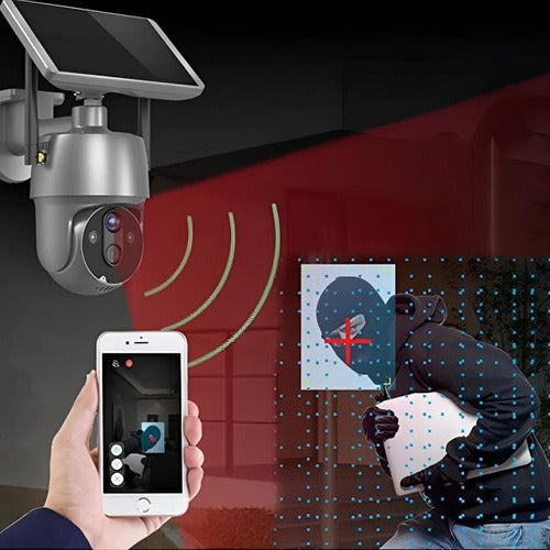 Solar-Powered Outdoor Surveillance Camera