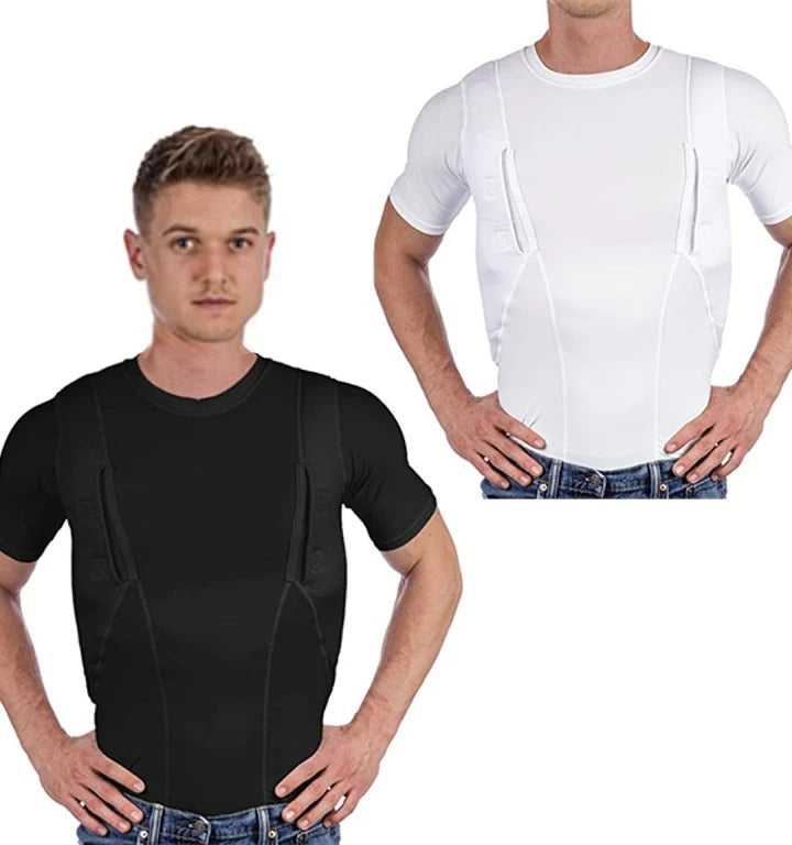 Concealed carry shirt with dual holsters