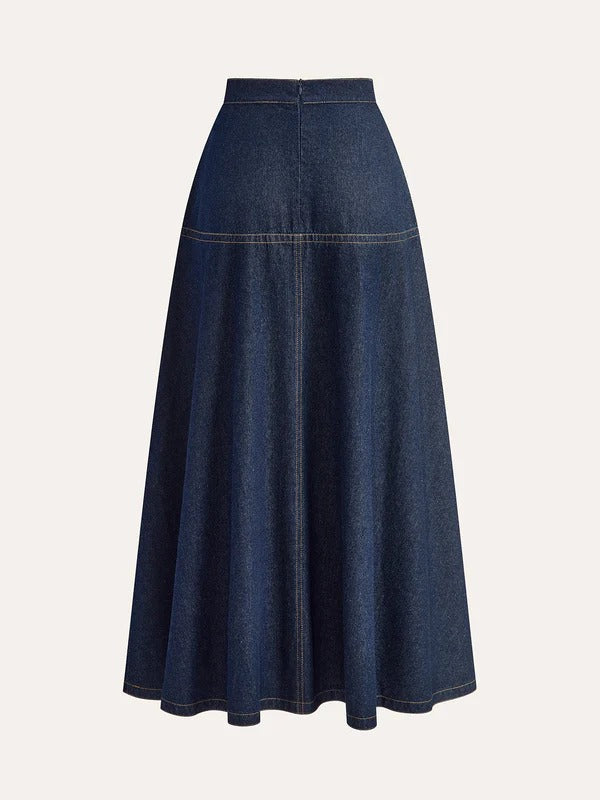 A-Line Skirt With Side Pockets