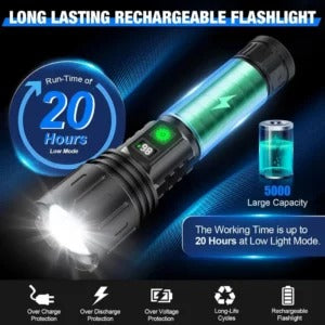 High-lumen tactical flashlight