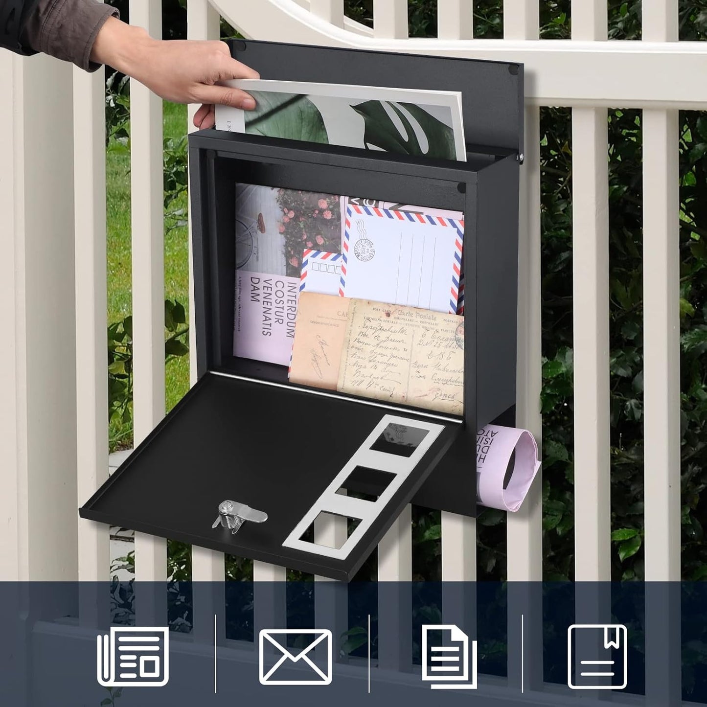 Large Capacity Wall-Mount Mailbox