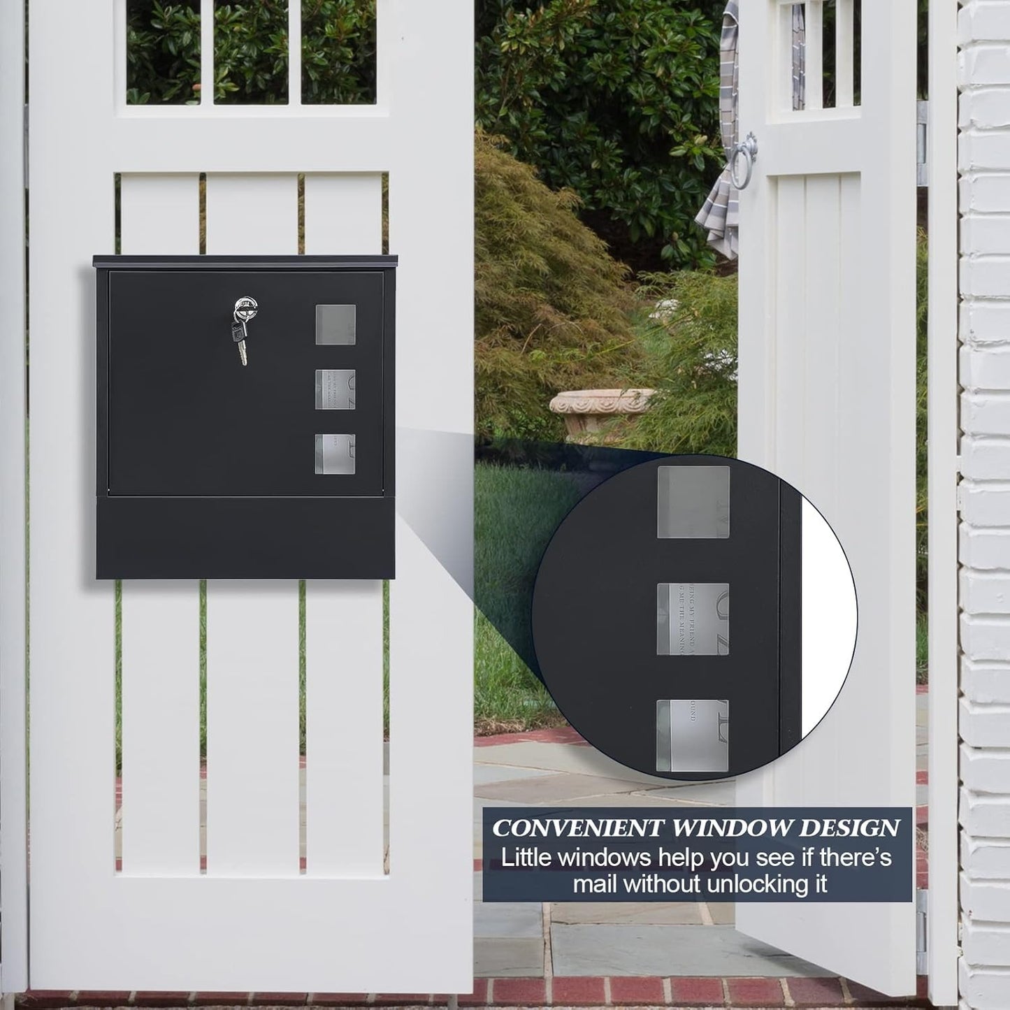 Large Capacity Wall-Mount Mailbox