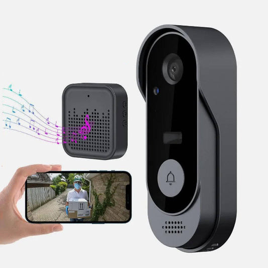 Wireless Smart Video Doorbell | No Subscription Needed | High Definition Camera Doorbell