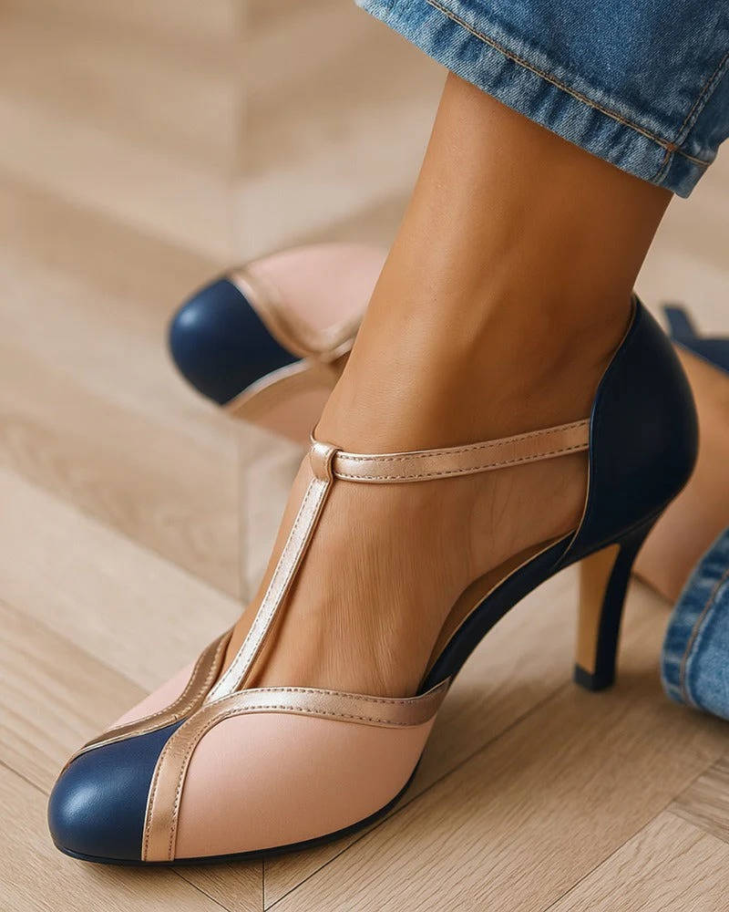 Women's Vintage T-Strap Heels