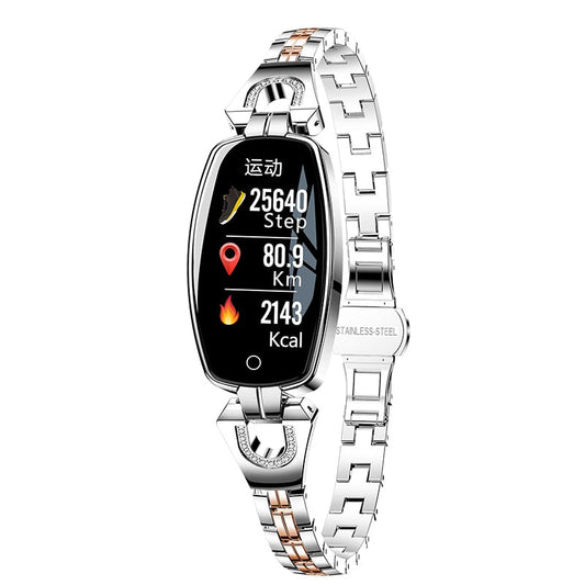 Waterproof Fitness Bracelet with Heart Rate and BP Monitor