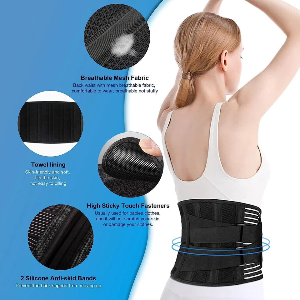 Adjustable Lumbar Support Brace – Relief for Lower Back Pain