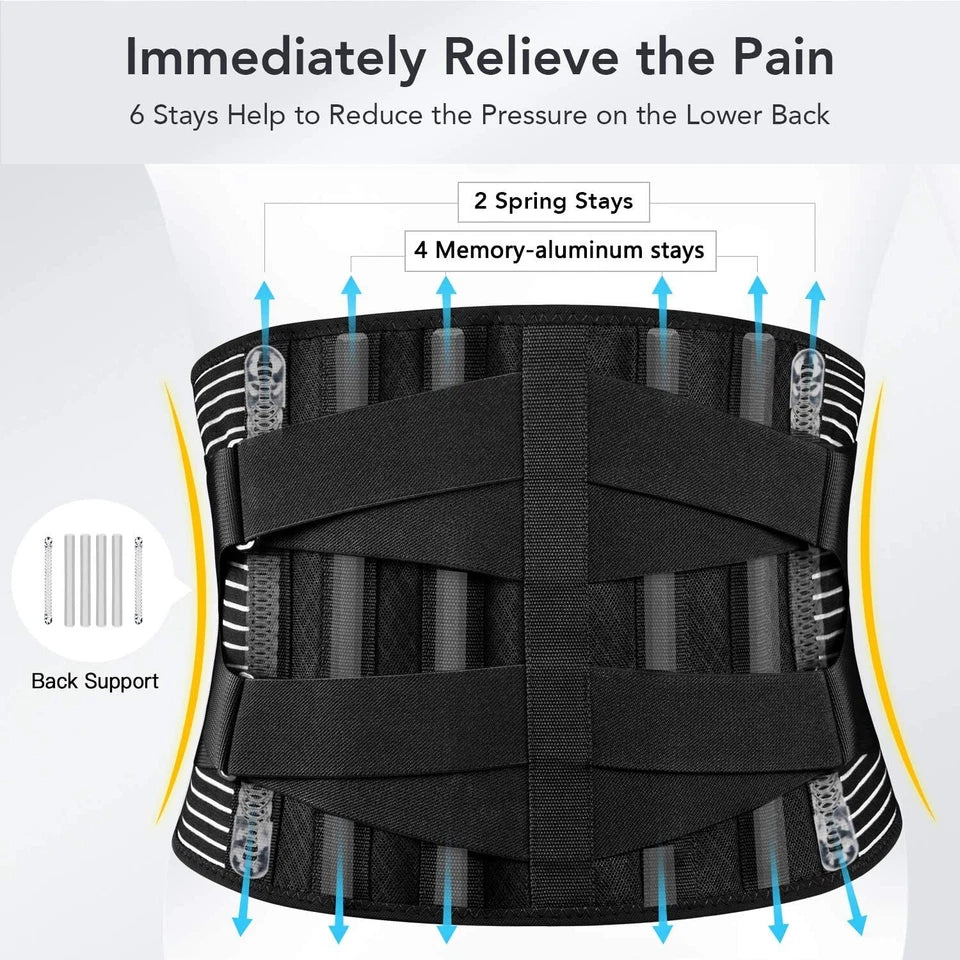 Adjustable Lumbar Support Brace – Relief for Lower Back Pain