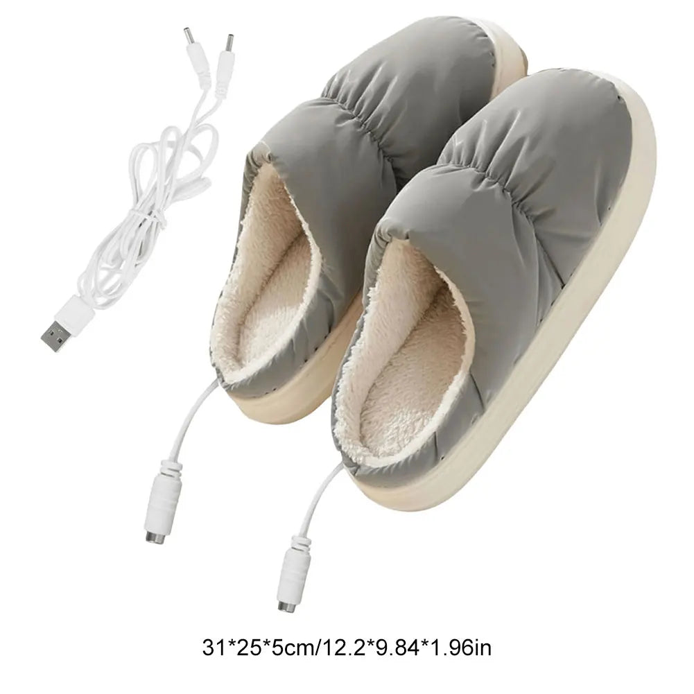 USB Heated Slippers Electric Foot Warmer