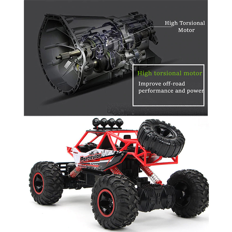 Remote Control 4x4 Rock Crawler Truck – Off-Road Monster Design