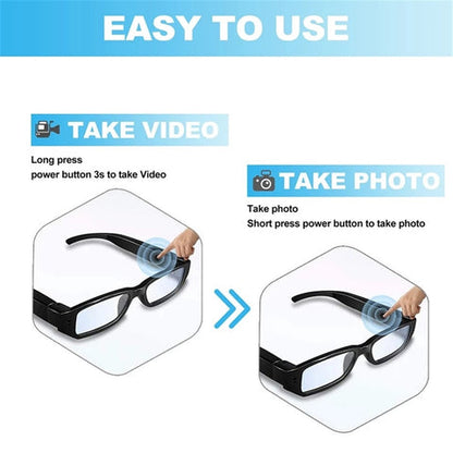Surveillance Eyeglasses with Built-In 4K Camera