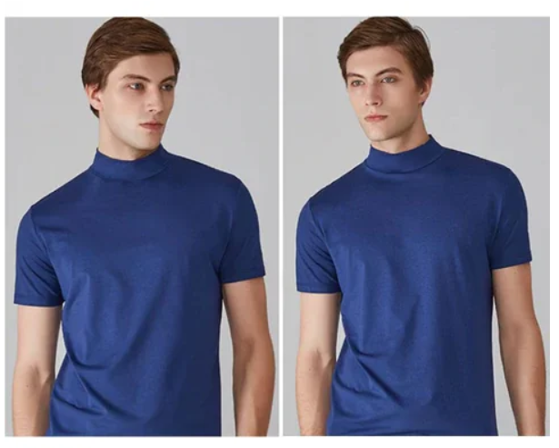 Men’s turtleneck t-shirt for versatile style