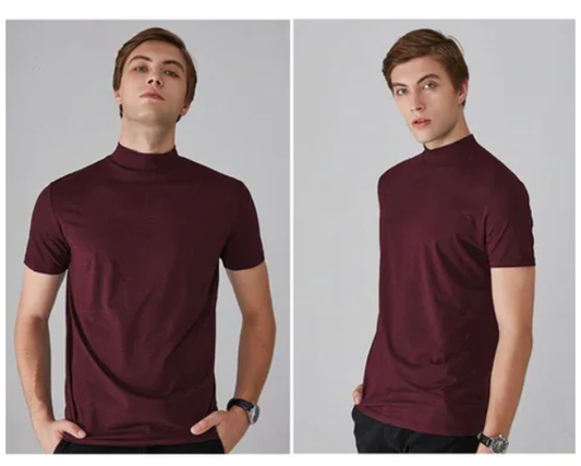 Men’s turtleneck t-shirt for versatile style