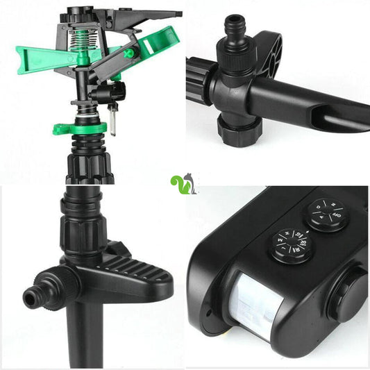 Motion activated sprinkler for deer