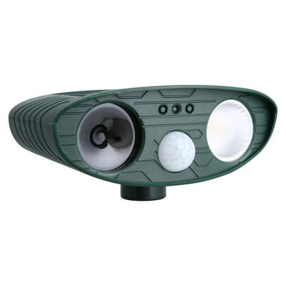 Solar-Powered Ultrasonic Chipmunk Repeller for Outdoor Use