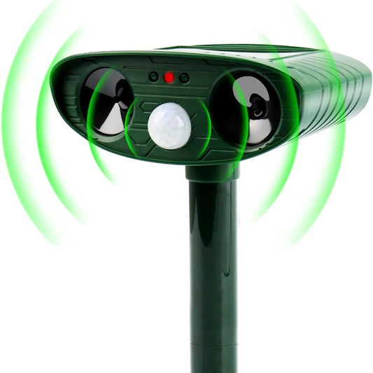 48-Hour Solar Ultrasonic Chipmunk Repeller – Keep Pests Away Naturally