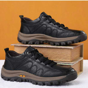 Men’s orthopedic lace-up shoes with cushioned insole
