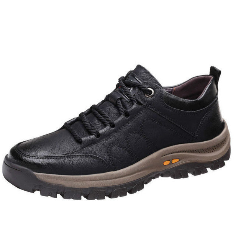 Men’s orthopedic lace-up shoes with cushioned insole