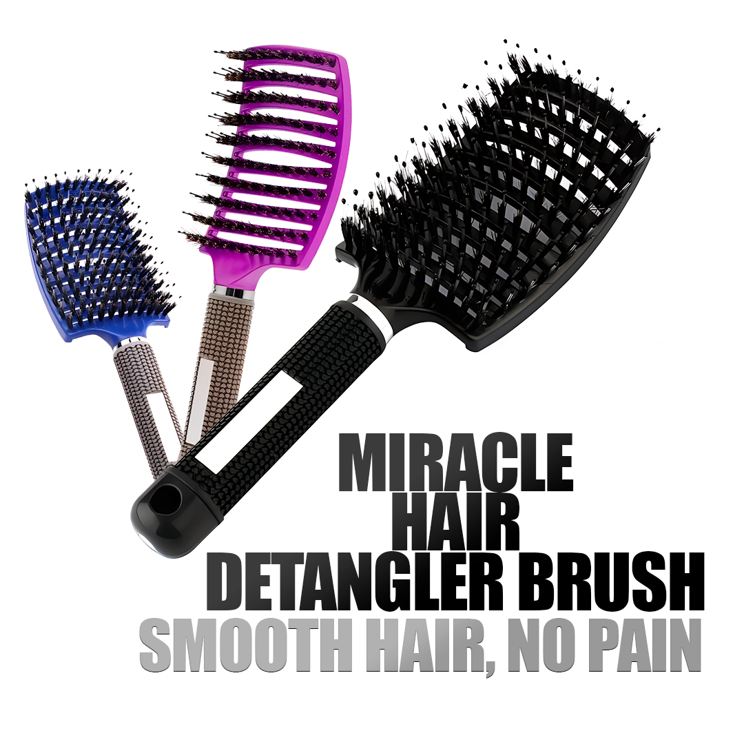 Miracle Hair Detangler – Effortless Knot Removal for Smooth, Shiny Hair