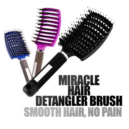 Miracle Hair Detangler – Effortless Knot Removal for Smooth, Shiny Hair