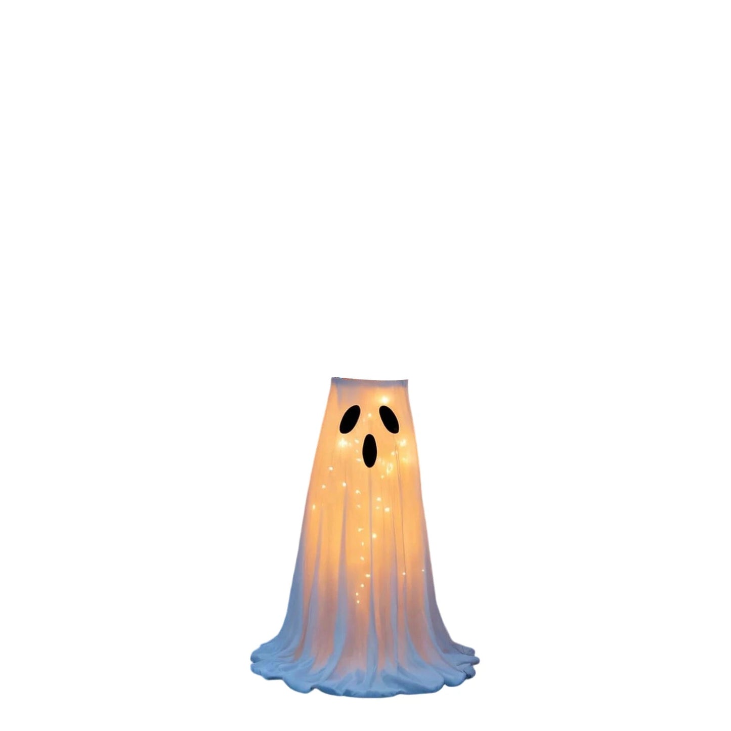 Lighted Halloween Candy Bowl Stand with Ghost Design