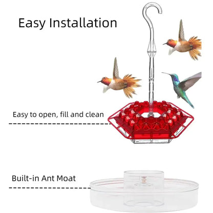 Ant Proof Hummingbird Feeder Outdoor Hanging Perch