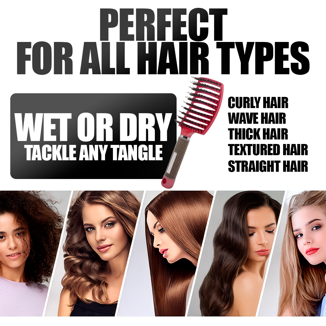 Miracle Hair Detangler – Effortless Knot Removal for Smooth, Shiny Hair