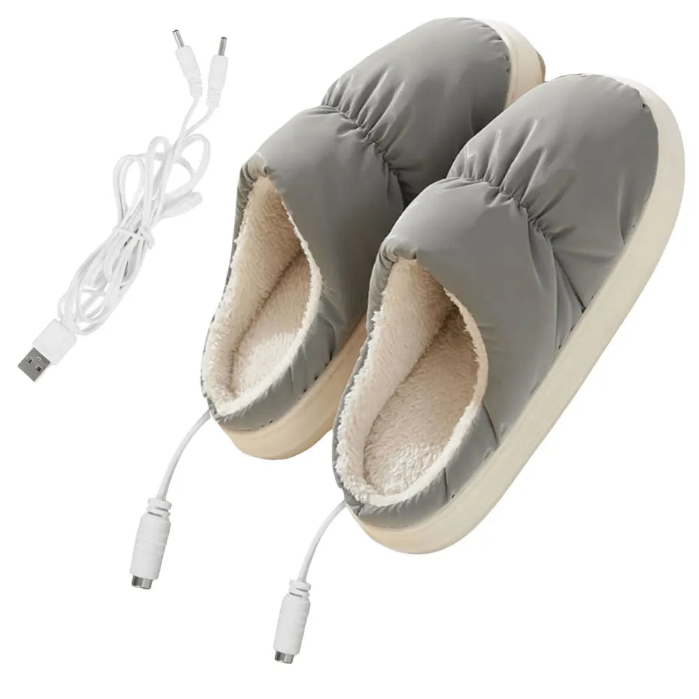 USB Heated Slippers Electric Foot Warmer