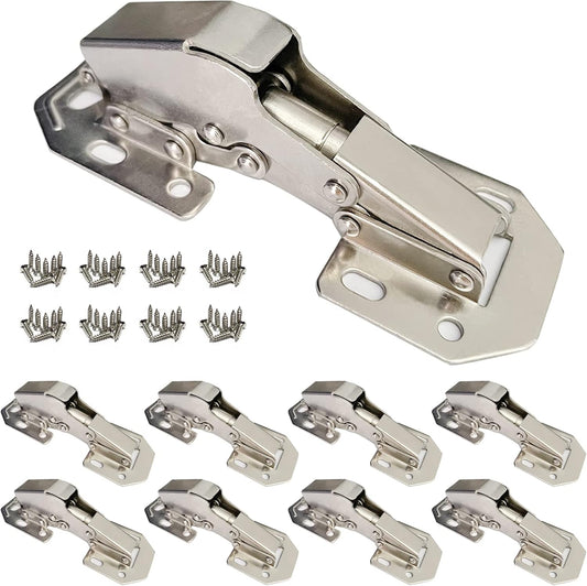 Set of 10 Hinges for Cabinets and Cupboards
