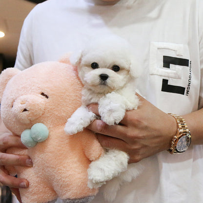 Lifelike Plush Dog Figure