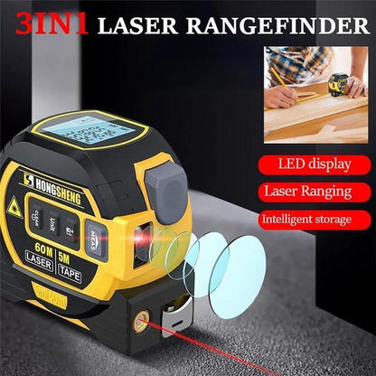 3-in-1 Digital Laser Tape