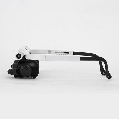 LED Magnifier Glasses with Three Interchangeable Lenses