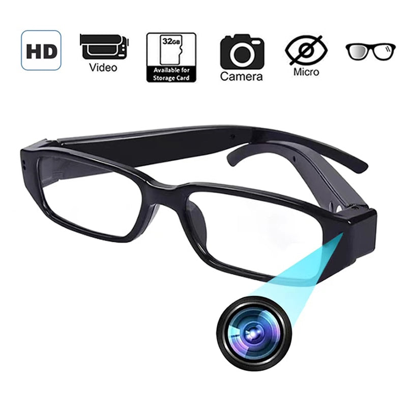 Surveillance Eyeglasses with Built-In 4K Camera