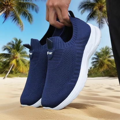 Men’s Lightweight Mesh Running Sneakers, Breathable Casual Athletic Tennis Shoes