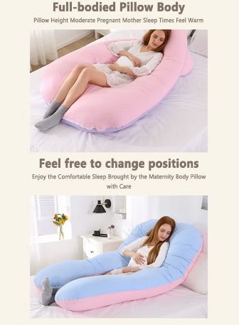 Sleeping Body Pillow – Full-Length Support for Side Sleepers Pregnancy & Back Pain