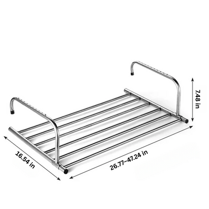 Stainless Steel Extendable Foldable Balcony Clothes Dryer