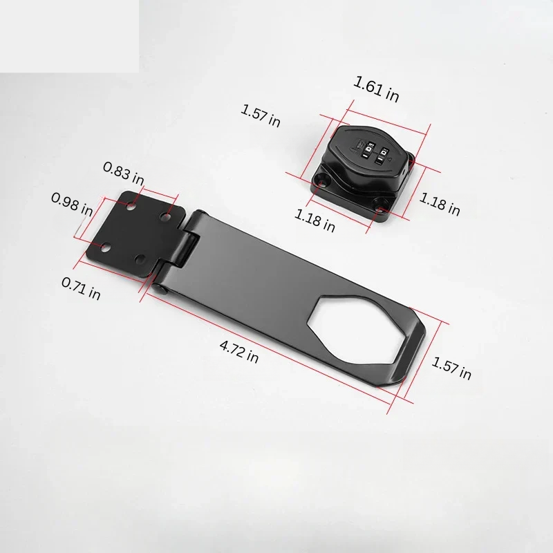 Secure Cabinet Lock with 3 Digit Combination Lock