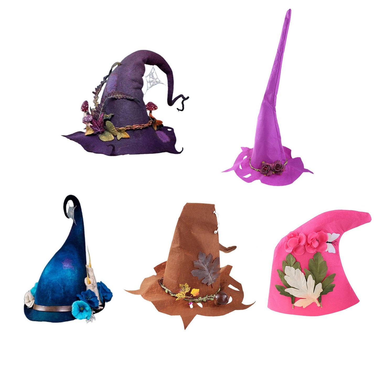 Halloween Felt Witch Hats – Party, Cosplay & Costume Essentials