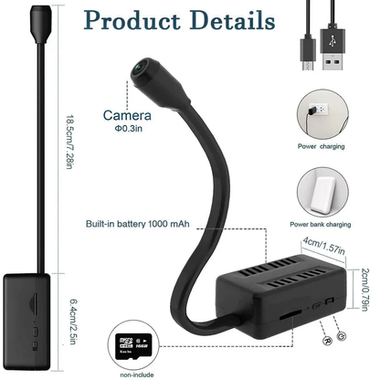 Wireless Mini Camera with 360° Foldable Lens