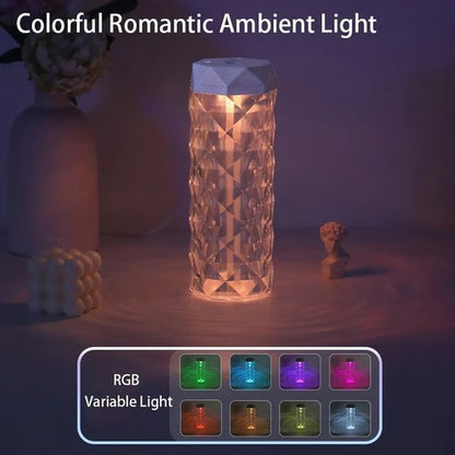 Crystal RGB Aroma Diffuser – Portable Mist Humidifier with Essential Oil & LED Mood Light