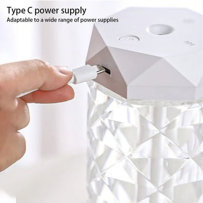 Crystal RGB Aroma Diffuser – Portable Mist Humidifier with Essential Oil & LED Mood Light