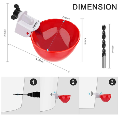 10 Pcs Automatic Chicken Waterer Kit