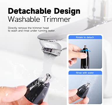 Rechargeable Nose and Ear Hair Trimmer Gentle, Precise & Portable