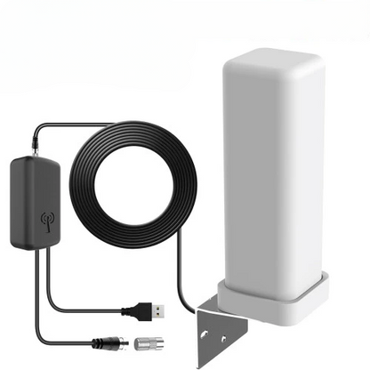 360° Outdoor HDTV Antenna Amplified Dual Signal, 460 Mile Extra Range