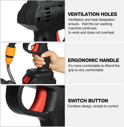 Portable Cordless High Pressure Washer with Dual Batteries