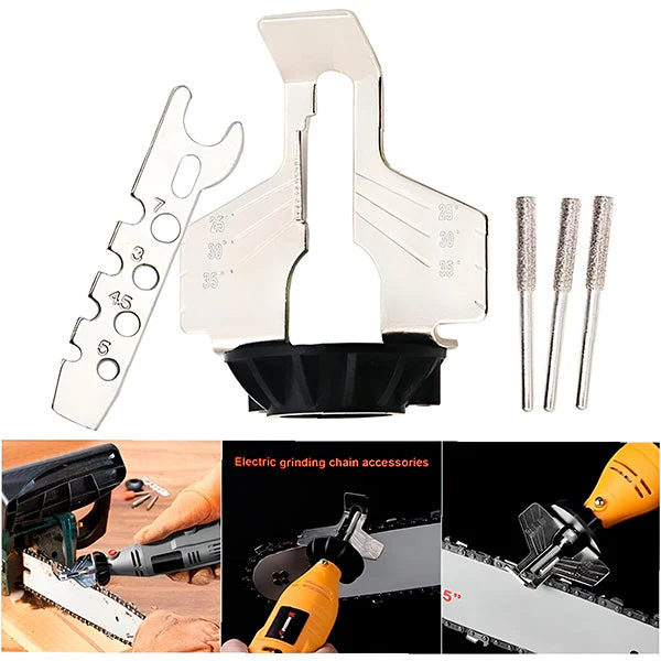 Chainsaw Sharpener with Integrated Sharpener