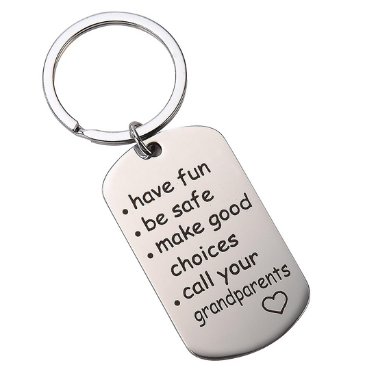 Stainless Steel Reminder Keychain